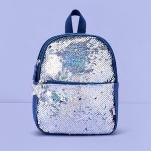 Girls' Flip Sequin Mini Backpack - More Than Magic Blue